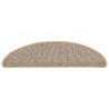 Tapete/carpete para degraus 15 pcs 56x17x3 cm castanho 4