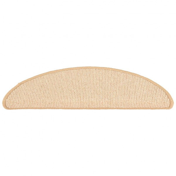 Tapete/carpete para degraus 15 pcs 56x17x3 cm cor creme M 4