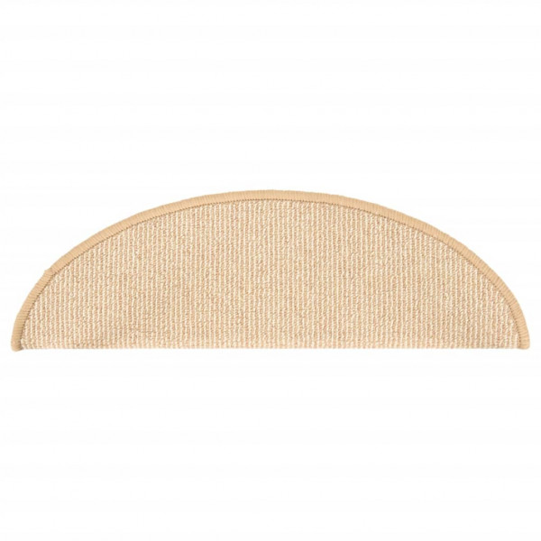 Tapete/carpete para degraus 15 pcs 56x17x3 cm cor creme M 5