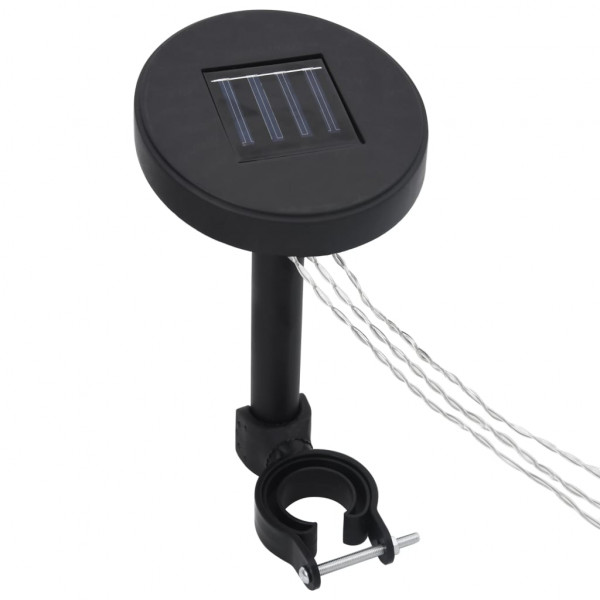 Gazebo com cordões de luzes LED 300x300 cm alumínio antracite M 5