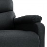Sillón de masaje eléctrico tela gris oscuro 3