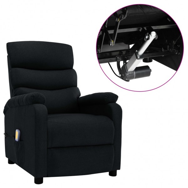 Sillón de masaje eléctrico tela negro D