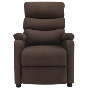 Sillón de masaje eléctrico tela marrón H