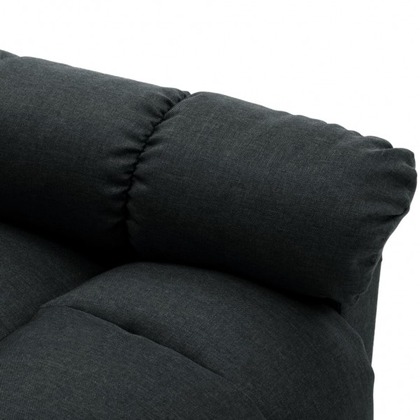 Sillón de masaje eléctrico tela gris oscuro M 5