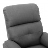 Sillón reclinable eléctrico tela gris claro 5