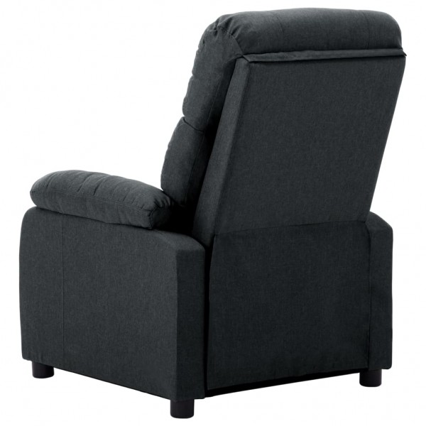 Sillón reclinable eléctrico de tela gris oscuro M 4