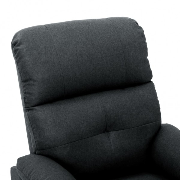 Sillón reclinable eléctrico de tela gris oscuro M 5