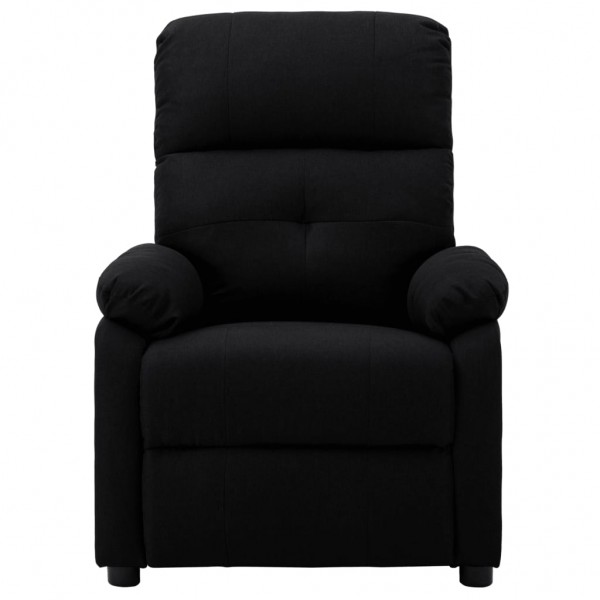 Sillón reclinable eléctrico de tela negro M 2