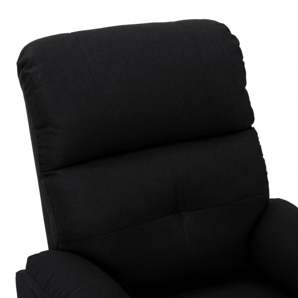 Sillón reclinable eléctrico de tela negro M 5