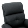 Sillón de masaje eléctrico tela gris oscuro 5