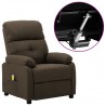 Sillón de masaje eléctrico tela marrón 1