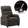 Sillón de masaje eléctrico tela gris taupé 1
