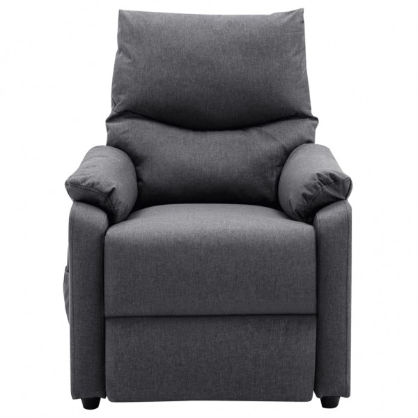 Sillón de masaje eléctrico tela gris oscuro M 4