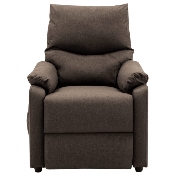 Sillón de masaje eléctrico tela marrón M 4