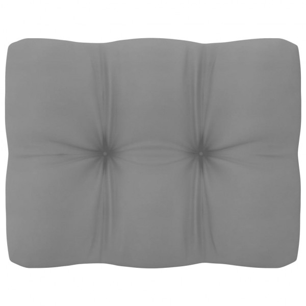 6 pcs conjunto lounge de jardim com almofadões pinho maciço M 4