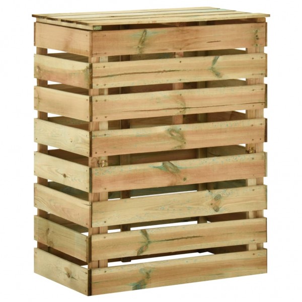 Compostadores de láminas 2 uds madera de pino 80x50x100 cm M 3