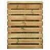 Compostadores de láminas 2 uds madera de pino 80x50x100 cm 4