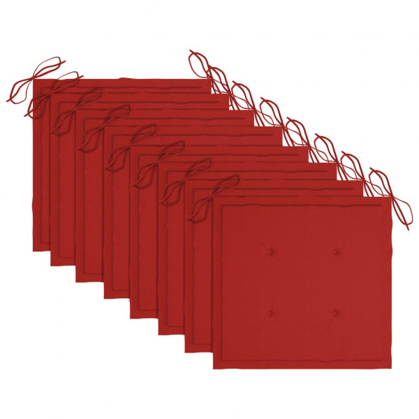 Cadeiras de jardim c/ almofadões 8 pcs acácia maciça cinzento M 5