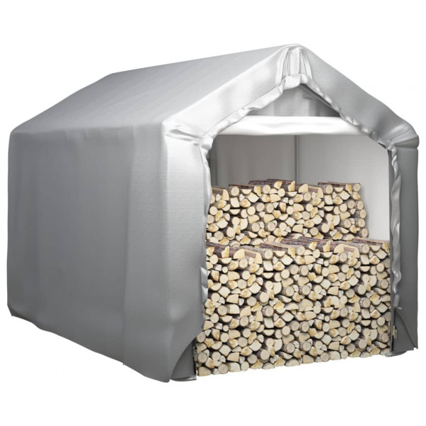 Carpa de almacenamiento acero gris 180x300 cm M 2