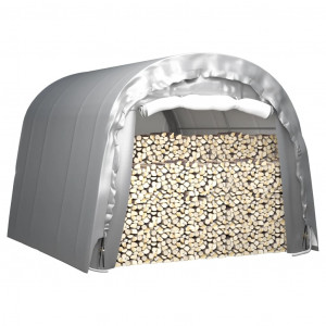 Carpa de almacenamiento acero gris 300x300 cm H