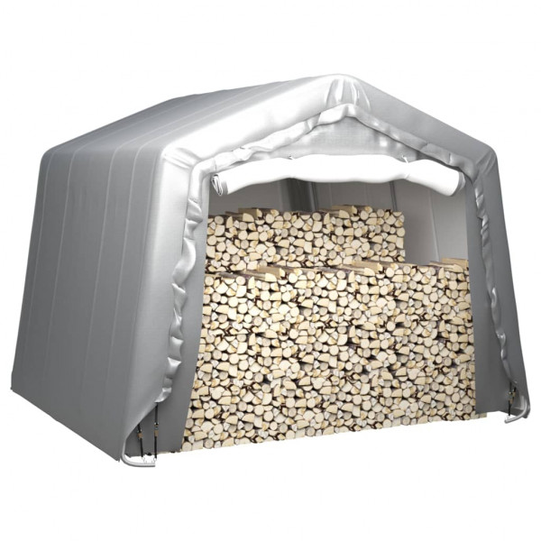 Carpa de almacenamiento acero gris 300x300 cm M 2