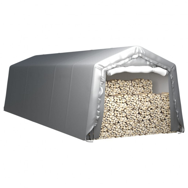 Tenda de armazenamento 300x900 cm aço cinzento M 2