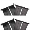 Painéis aquecedores solares de piscina 4 pcs 80x620 cm 1