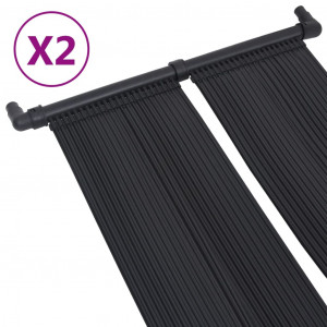 Painéis aquecedores solares de piscina 2 pcs 80x310 cm H