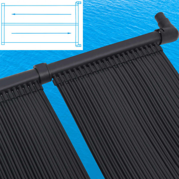 Painéis aquecedores solares de piscina 2 pcs 80x310 cm M 3