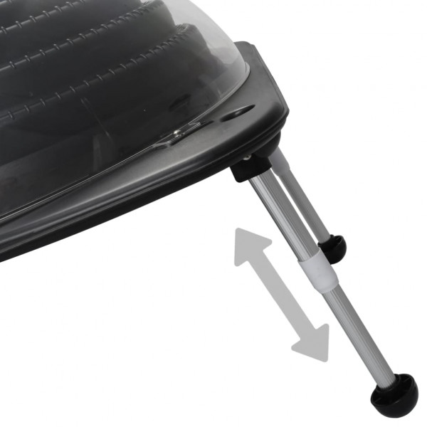 Aquecedores solares de piscina 2 pcs 75x75x36 cm alumínio PEAD M 3