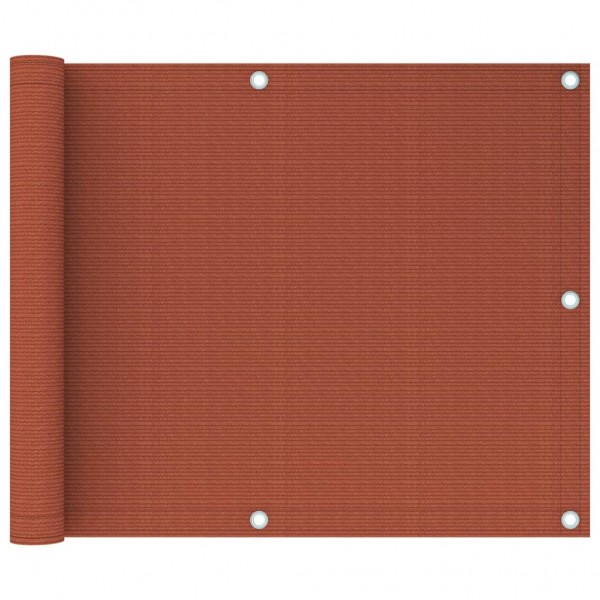 Toldo para balcón HDPE terracota 75x600 cm D