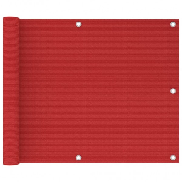Toldo para balcón HDPE rojo 75x300 cm D