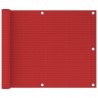 Toldo para balcón HDPE rojo 75x300 cm 1