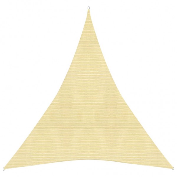 Toldo de vela HDPE beige 160 g/m² 5x7x7 m D