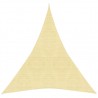 Toldo de vela HDPE beige 160 g/m² 5x7x7 m 1