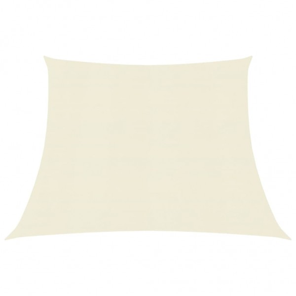 Toldo de vela HDPE crema 160 g/m² 3/4x3 m D