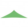 Toldo de vela HDPE verde claro 160 g/m² 5x5x6 m 3