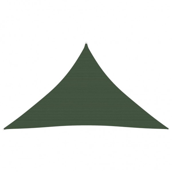 Toldo de vela verde oscuro HDPE 160 g/m² 4x4x5.8 m D
