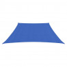 Para-sol estilo vela 160 g/m² 3/4x2 m PEAD azul 3