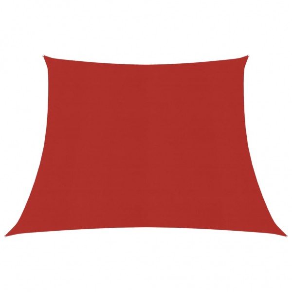 Toldo de vela HDPE rojo 160 g/m² 4/5x3 m D