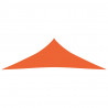 Toldo de vela HDPE naranja 160 g/m² 4x4x4 m 3