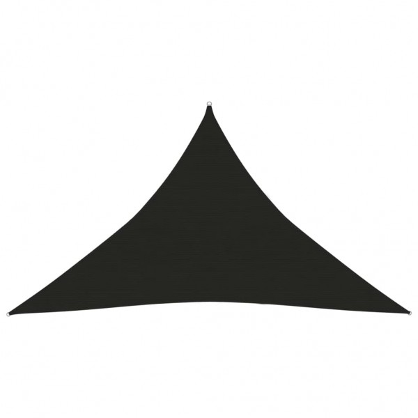 Toldo de vela negro HDPE 160 g/m² 3x3x4.2 m D