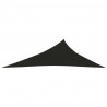 Toldo de vela negro HDPE 160 g/m² 4x5x6.8 m 3