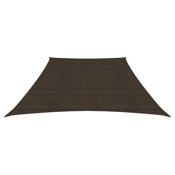 Para-sol estilo vela 160 g/m² 4/5x3 m PEAD castanho M 3