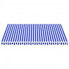 Tecido de substituição para toldo 4.5x3.5 m azul e branco 3