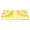 Tela de repuesto para toldo amarillo y blanco 4x3.5 m 3