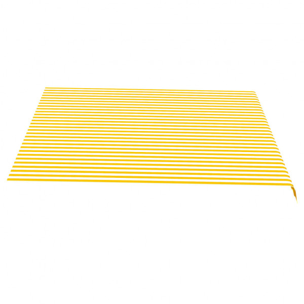 Tecido de substituição para toldo 4x3.5 m amarelo e branco M 4