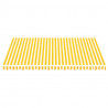 Tecido de substituição para toldo 4.5x3.5 m amarelo e branco 3
