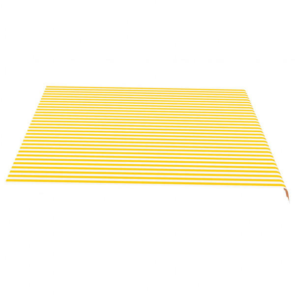 Tela de repuesto para toldo amarillo y blanco 4.5x3.5 m M 4