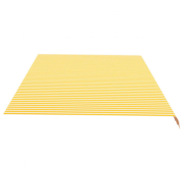 Tela de repuesto para toldo amarillo y blanco 6x3.5 m M 4